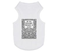 Azeeda 'Decorative Make A List' Pet Dog/Cat T-Shirt, L (PT00189743)