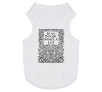 Azeeda 'Decorative Make A List' Pet Dog/Cat T-Shirt, M (PT00189742)