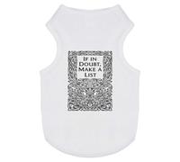 Azeeda 'Decorative Make A List' Pet Dog/Cat T-Shirt, S (PT00189741)