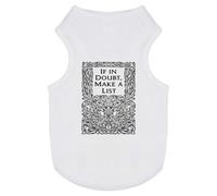 Azeeda 'Decorative Make A List' Pet Dog/Cat T-Shirt, XS (PT00189740)