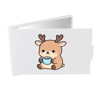 Azeeda 'Deer Holding a Mug of Tea' Compact/Travel/Pocket Makeup Mirror (CM00055318)