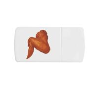 Azeeda 'Delicious Cooked Chicken Wing Appetizer' Pill Box with Tablet Splitter (PI00038539)