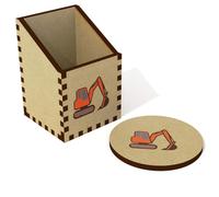Azeeda 'Digger Vehicle' Desk Tidy/Pen Holder (DT00116978)