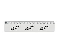 Azeeda 'Dinosaur Foot Prints' Plastic Ruler - 15cm (RL00117739)