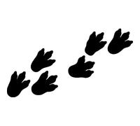 Azeeda 'Dinosaur Foot Prints' Unmounted Rubber Stamp - A7 (RS00070904)