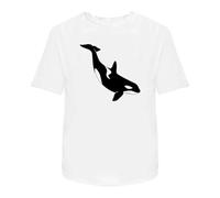 Azeeda 'Diving Orca Marine' Unisex T-Shirt - White, L (TA00374100)