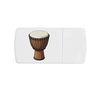 Azeeda 'Djembe Drum' Pill Box with Tablet Splitter (PI00041905)
