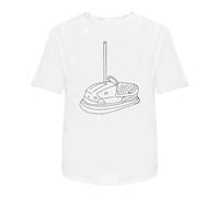 Azeeda 'Dodgem Car' Unisex T-Shirt - 100% Cotton, White, M (TA00034850)