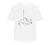 Azeeda 'Dodgem Car' Unisex T-Shirt - White, M (TA00034850)