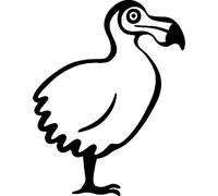 Azeeda 'Dodo Bird' Unmounted Rubber Stamp - A8 (RS00034063)