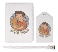 Azeeda 'Dog Dad' Passport Cover & Luggage Tag Travel Set (PA00035472)