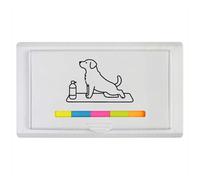 Azeeda 'Dog Doing Yoga' Sticky Note Ruler Pad (ST00045506)