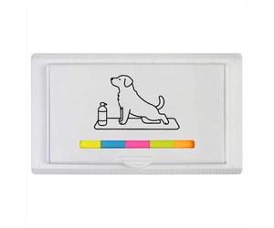 Azeeda 'Dog Doing Yoga' Sticky Note Ruler Pad (ST00045506)
