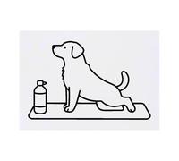 Azeeda 'Dog Doing Yoga' Temporary Tattoo - A6 (TO00098969)