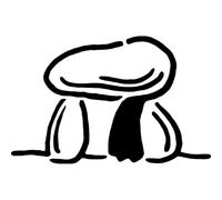 Azeeda 'Dolmen Stones' Reusable Stencil - Durable Decorative Template for Painting and Spraying on Walls, Tiles, Wood, Fabric & Craft Projects - S (A6) (WS00064788)