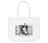 Azeeda 'Donkey From The Window' Tote Shopping Bag For Life (BG00088361)