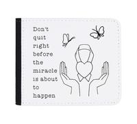 Azeeda 'Don't Quit Right Before The Miracle' Wallet (WL00029424)