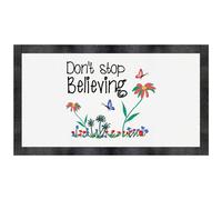 Azeeda 'Don't Stop Believing' Pet Feeding Mat (PM00029087)