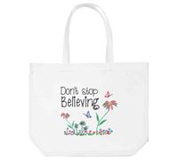 Azeeda 'Don't Stop Believing' Tote Shopping Bag For Life (BG00082739)