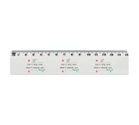 Azeeda 'Don't Trip Over What's Behind You' 15cm (6 Inch) White Plastic Ruler (RL00101845)