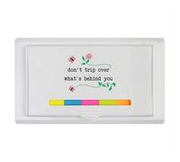Azeeda 'Don't Trip Over What's Behind You' Sticky Note Ruler Pad (ST00041966)