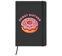 Azeeda 'Donut Disturb' Ruled Notebook - Black, A5 (NB00099794)