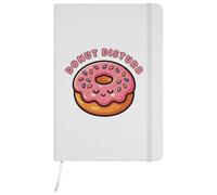 Azeeda 'Donut Disturb' Ruled Notebook - White, A5 (NB00099793)