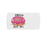 Azeeda 'Donut Eat Me' Pill Box with Tablet Splitter (PI00035343)