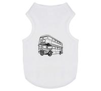 Azeeda 'Double Decker Bus' Pet Dog/Cat T-Shirt, S (PT00157981)