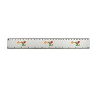Azeeda 'Dragon Breathing Fire' 30cm (12 Inch) White Plastic Ruler (RL00107208)