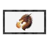 Azeeda 'Dragon Breathing Fire' Pet Feeding Mat (PM00038749)