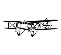 Azeeda 'Dragon Rapide Aircraft' Wall Stencil - M (A5) (WS00024240) | Reusable Stencil for Walls, Tiles, Wood, Fabric and Crafts - M (A5)