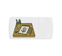 Azeeda 'Drawing Desk with Sketchbook and Pencils' Pill Box with Tablet Splitter (PI00037650)