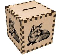 Azeeda 'Drawing of a Fox' Money Box/Piggy Bank (MB00106615)