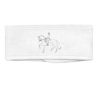 Azeeda 'Dressage Horse & Rider' Beauty Headband (HB00049454) | Soft Hair Band for Makeup, Skincare, Spa and Facial Treatments