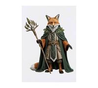 Azeeda 'Druid Fox' Temporary Tattoo - A6 (TO00105595)