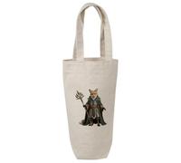 Azeeda 'Druid Fox' Wine Bottle Bag - Natural (BL00051574)