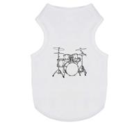 Azeeda 'Drum Kit' Pet Dog/Cat T-Shirt, XS (PT00181984)