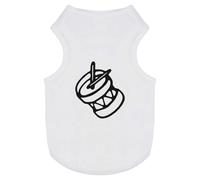 Azeeda 'Drum & Sticks' Pet Dog/Cat T-Shirt, S (PT00068385)