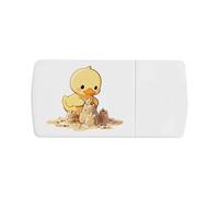 Azeeda 'Duck Building Sandcastle' Pill Box with Splitter (PI00046495)