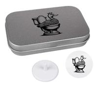 Azeeda 'Duck On A Toilet' Golf Markers Gift Set (GO00078018)