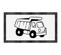 Azeeda 'Dump Truck Toy' Pet Feeding Mat (PM00030842)