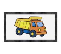 Azeeda 'Dump Truck Toy' Pet Feeding Mat (PM00030843)