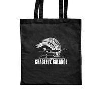 Azeeda 'Dynamic Yoga Stretching Posture' Classic Black Tote Shopper Bag (ZB00022534)