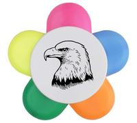Azeeda 'Eagle Side View Portrait' Flower Shape Highlighter Pen (HL00042165)