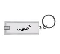 Azeeda 'Earth Worm' LED Torch Keyring - Compact Pocket Flashlight with Keychain - Handy Mini Light for Bags and Keys (KT00010127)