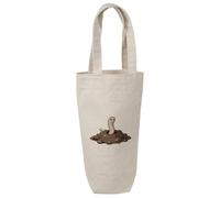 Azeeda 'Earthworm in Soil' Cotton Wine Bottle Gift/Travel Bag (BL00048618)
