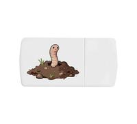 Azeeda 'Earthworm in Soil' Pill Box with Splitter (PI00042041)