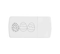 Azeeda 'Easter Eggs Outline' Pill Box with Tablet Splitter (PI00040353)