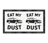 Azeeda 'Eat My Dust Retro Station Wagon' Pet Feeding Mat (PM00032448)